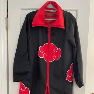 Naruto Black and Red Cloud Pattern Coat